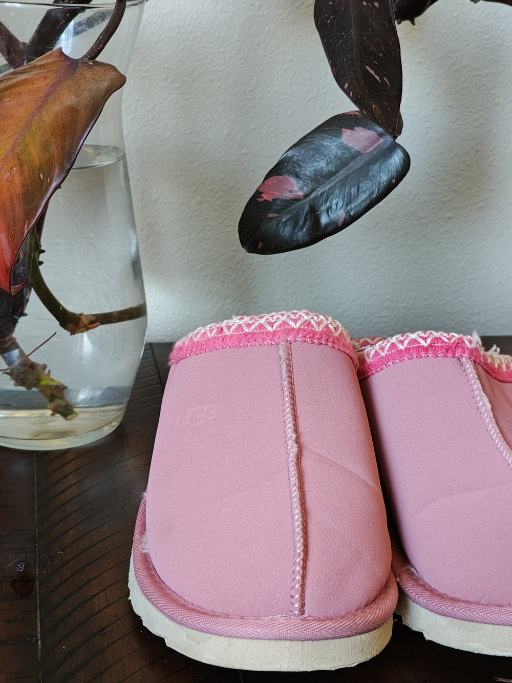 Pink Slip-On Cozy Mule for Women 7 - Picture 3 of 5